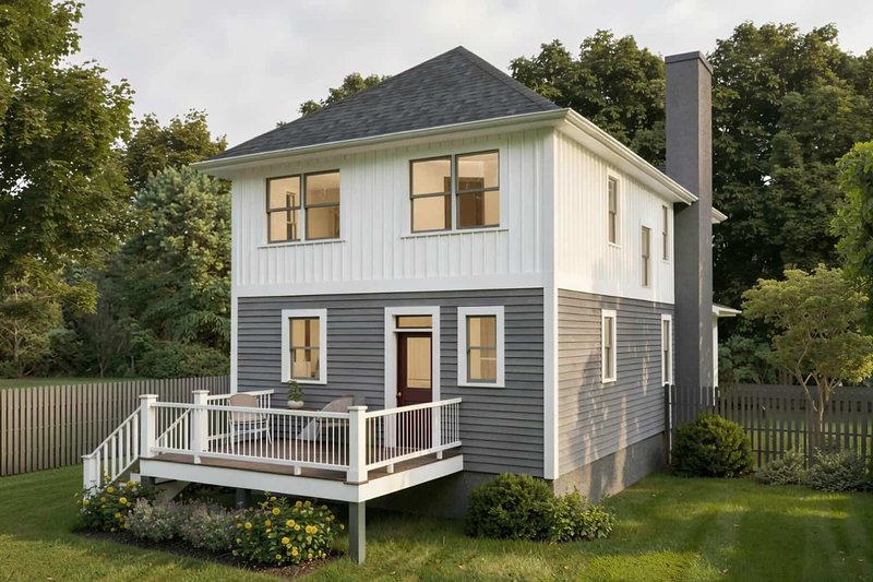 House Design - Exterior - Other Elevation for Farmhouse House Plan #79-227 - 3 bed, 2 bath