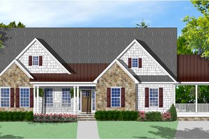 House Design - Ranch Exterior - Front Elevation Plan #1053-84