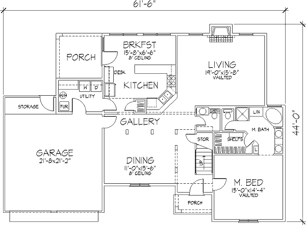 Home Plan - European Floor Plan - Main Floor Plan #320-389