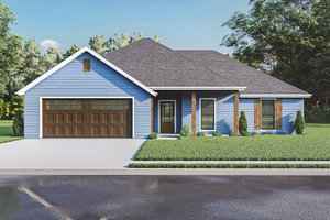 House Design - Exterior - Front Elevation for Traditional House Plan #17-115 - 3 bed, 2 bath