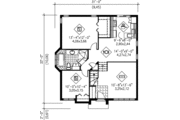 Traditional Style House Plan - 2 Beds 1 Baths 949 Sq/Ft Plan #25-188 