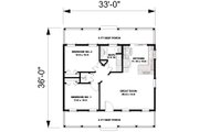 Cottage Style House Plan - 2 Beds 1 Baths 792 Sq/Ft Plan #44-268 