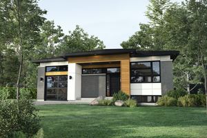 Contemporary Exterior - Front Elevation Plan #25-4882