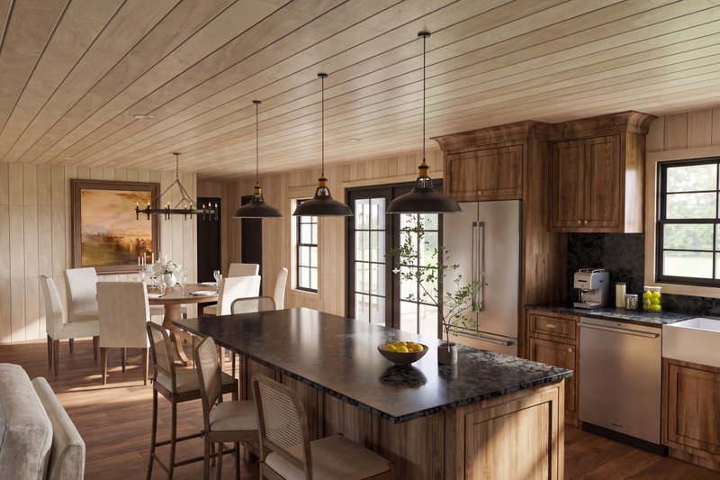 Architectural House Design - Interior - Kitchen 1 for Farmhouse House Plan #923-498 - 2 bed, 3.5 bath