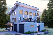 Contemporary Style House Plan - 3 Beds 3.5 Baths 2147 Sq/Ft Plan #932-1225 