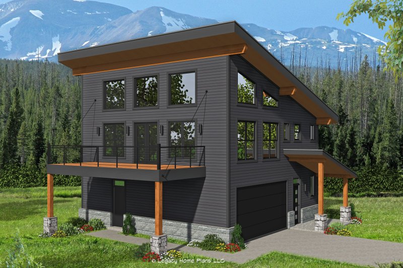 Home Plan - Modern Exterior - Front Elevation Plan #932-42