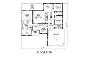 Floor Plan - Main Floor for Country House Plan #1089-50 - 3 bed, 2.5 bath