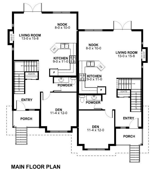 Dream House Plan - Victorian Floor Plan - Main Floor Plan #126-152