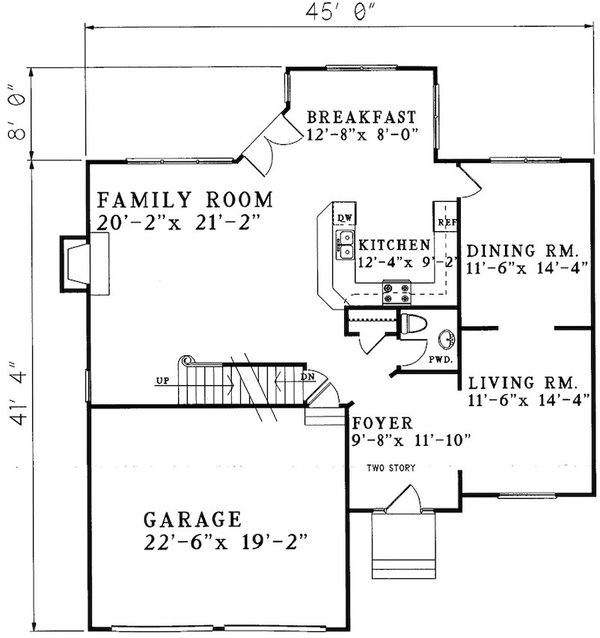 Dream House Plan - Traditional Floor Plan - Main Floor Plan #30-364