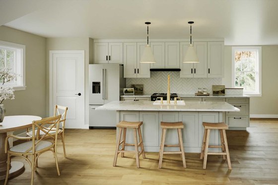 Interior - Kitchen for Traditional House Plan #461-116 - 1 bed, 1 bath