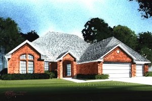 Exterior - Front Elevation 3 for Traditional House Plan #65-229 - 4 bed, 3 bath