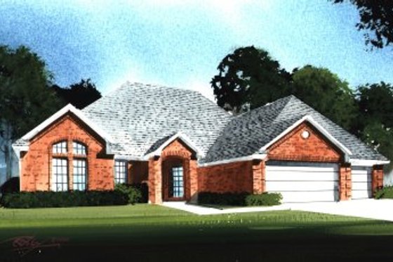 Exterior - Front Elevation 3 for Traditional House Plan #65-229 - 4 bed, 3 bath