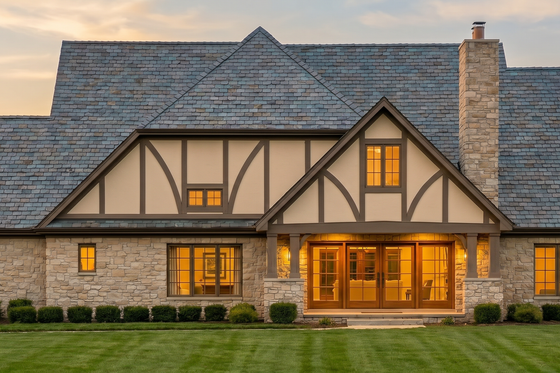 Exterior - Rear Elevation for Cottage House Plan #923-497 - 4 bed, 4.5 bath