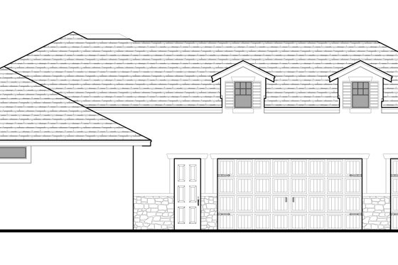 Exterior - Other Elevation for Craftsman House Plan #1058-221 - 3 bed, 3.5 bath