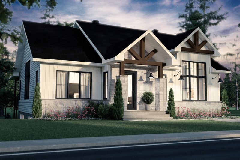 House Plan Design - Farmhouse Exterior - Front Elevation Plan #23-2741