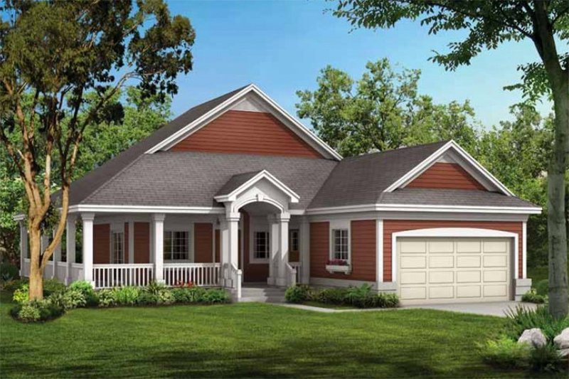 Dream House Plan - Country Exterior - Front Elevation Plan #72-103