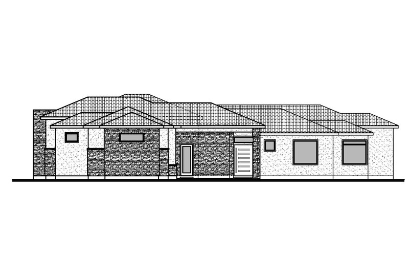 House Blueprint - Exterior - Other Elevation 1 for Mediterranean House Plan #1073-24 - 4 bed, 3.5 bath