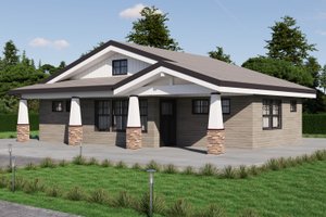 Craftsman Exterior - Front Elevation Plan #1106-135