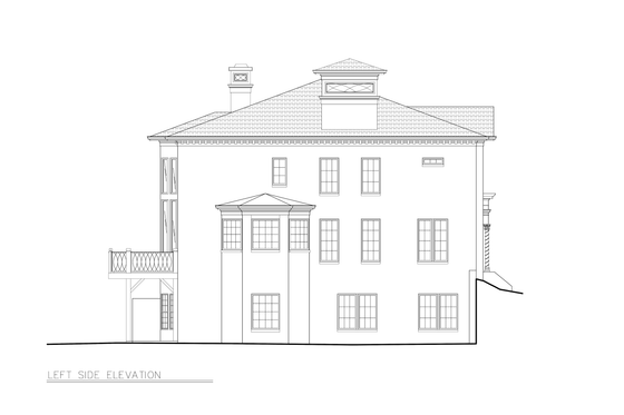Exterior - Other Elevation for European House Plan #119-341 - 4 bed, 4 bath