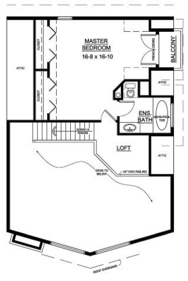 Home Plan - Country Floor Plan - Upper Floor Plan #126-230