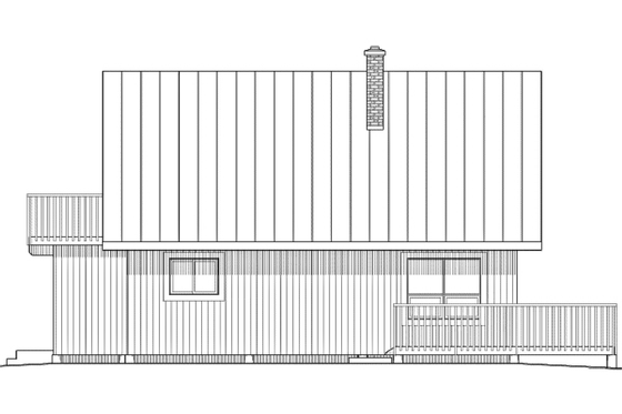 Exterior - Other Elevation 2 for Country House Plan #126-131 - 3 bed, 1 bath
