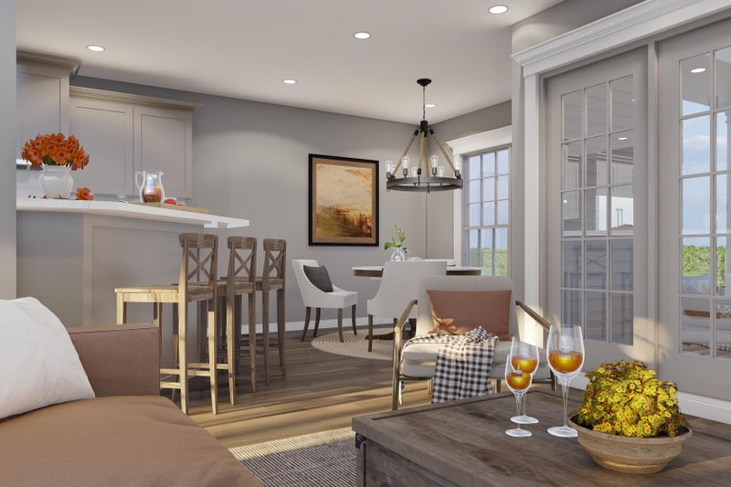 Dream House Plan - Interior - Family Room 1 for Craftsman House Plan #17-2463 - 3 bed, 2 bath