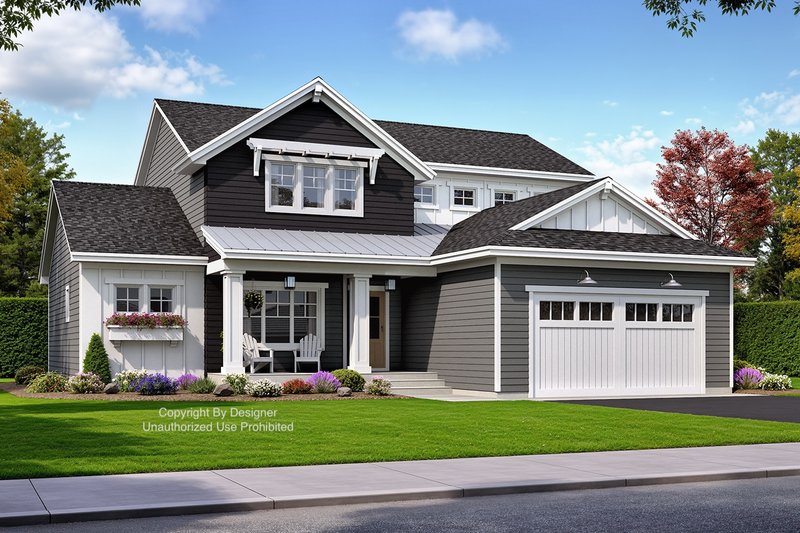 House Design - Exterior - Front Elevation 4 for Craftsman House Plan #51-1379 - 4 bed, 3.5 bath