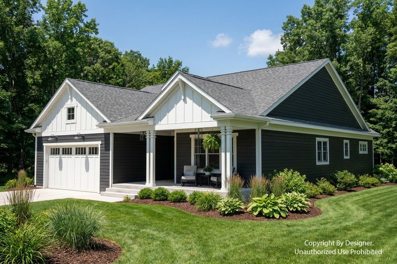 House Plan Design - Exterior - Front Elevation 3 for Farmhouse House Plan #51-1520 - 3 bed, 2.5 bath