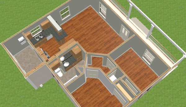 Home Plan - Country Floor Plan - Other Floor Plan #44-203