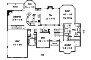 European Style House Plan - 4 Beds 4.5 Baths 4637 Sq/Ft Plan #329-320 