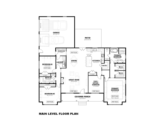 Farmhouse Floor Plan - Main Floor Plan #1117-31