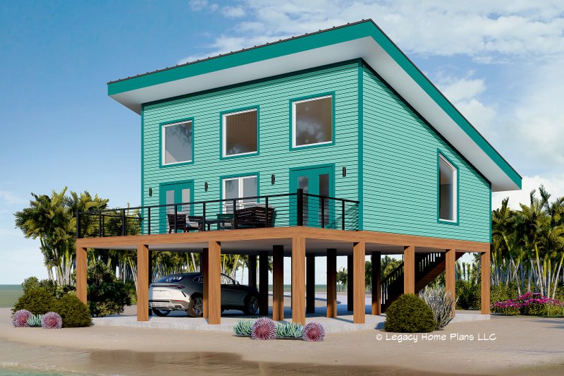 Dream House Plan - Beach Exterior - Front Elevation Plan #932-911
