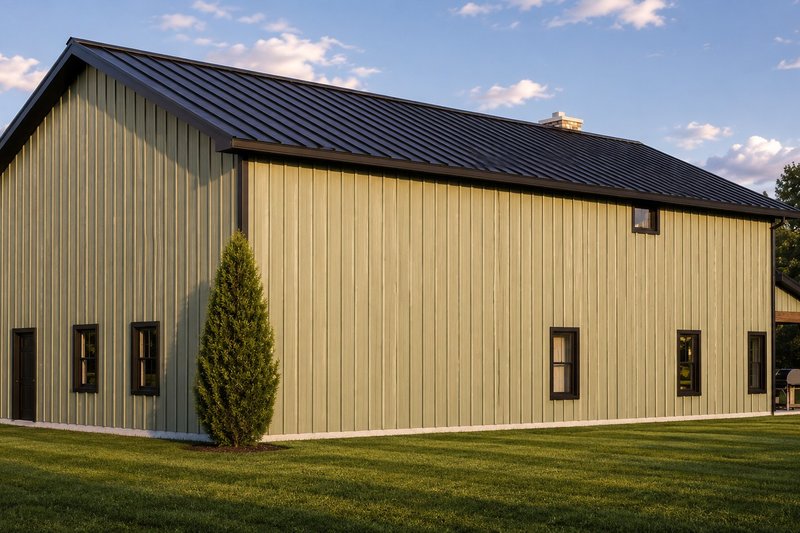 House Blueprint - Exterior - Rear Elevation for Barndominium House Plan #1064-511 - 3 bed, 2.5 bath