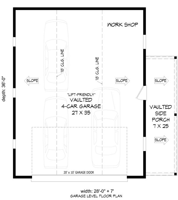 Dream House Plan - Floor Plan - Main Floor for Country House Plan #932-1380, 0 bath
