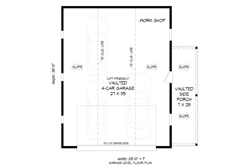Dream House Plan - Floor Plan - Main Floor for Country House Plan #932-1380, 0 bath