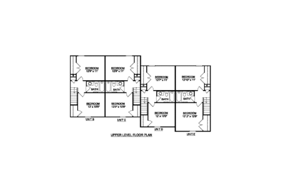 Floor Plan - Upper Floor for Traditional House Plan #116-297 - 1 bed, 1 bath