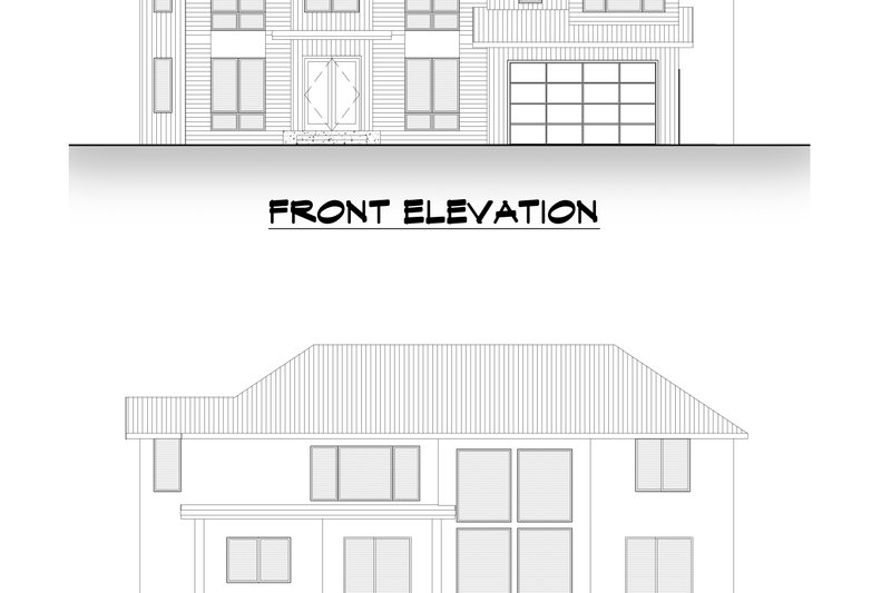 Architectural House Design - Exterior - Other Elevation 3 for Farmhouse House Plan #1066-213 - 5 bed, 4.5 bath