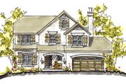 European Style House Plan - 4 Beds 3.5 Baths 2395 Sq/Ft Plan #20-2034 