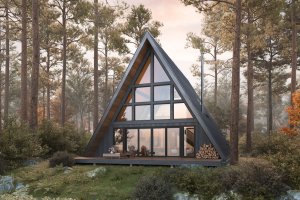 Exterior - Rear Elevation for Cottage House Plan #1114-34 - 3 bed, 2 bath