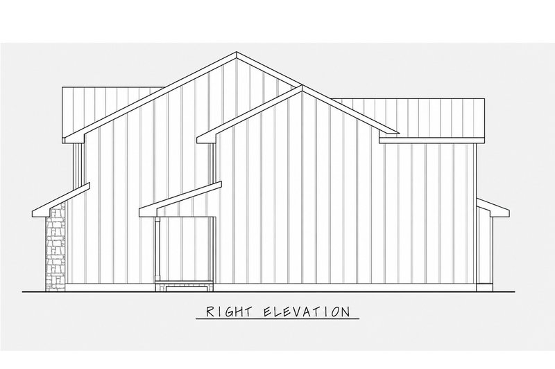 House Design - Exterior - Other Elevation 1 for Contemporary House Plan #20-2645 - 3 bed, 2.5 bath