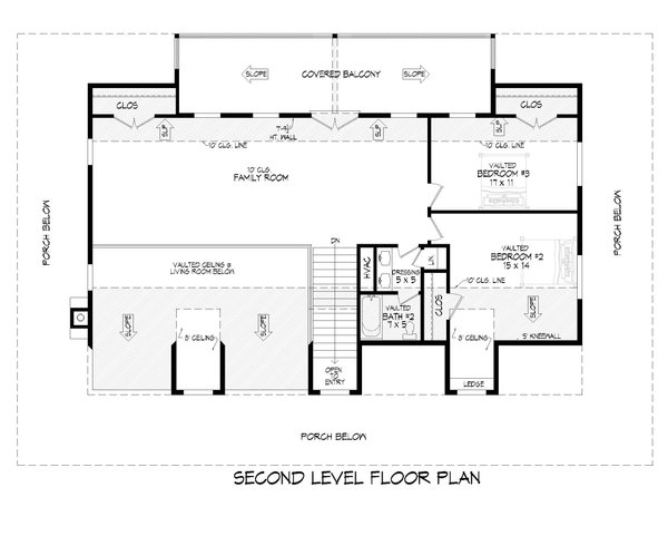 Dream House Plan - Farmhouse Floor Plan - Upper Floor Plan #932-1079