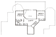 European Style House Plan - 3 Beds 2.5 Baths 2690 Sq/Ft Plan #421-128 