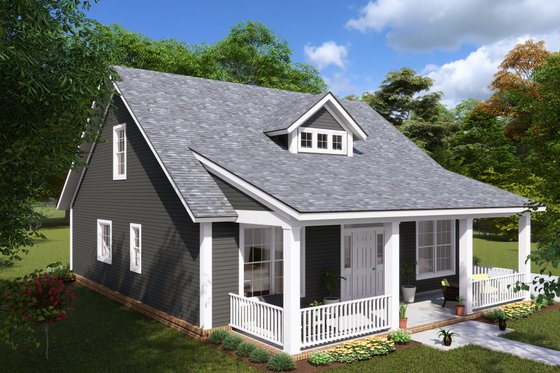 Exterior - Other Elevation 2 for Cottage House Plan #513-3 - 3 bed, 2.5 bath
