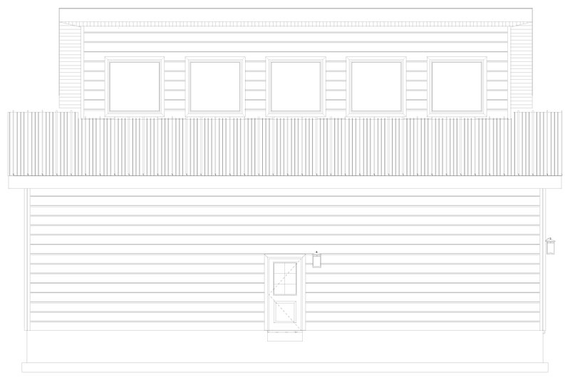 House Blueprint - Exterior - Other Elevation for Modern House Plan #1060-476 - 1 bed, 1.5 bath