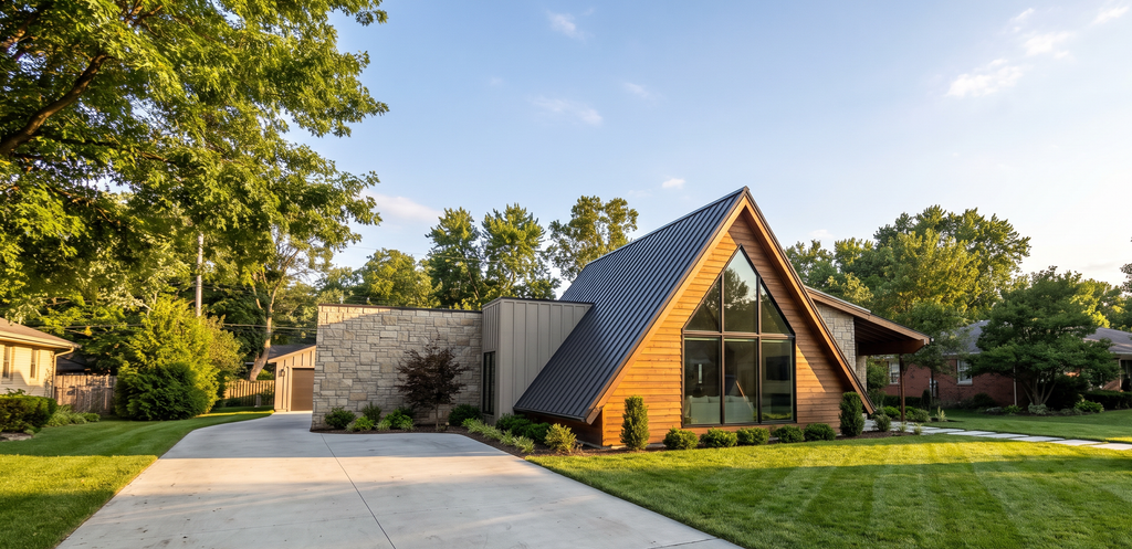Exterior - Front Elevation 2 for Modern House Plan #923-515 - 3 bed, 3 bath