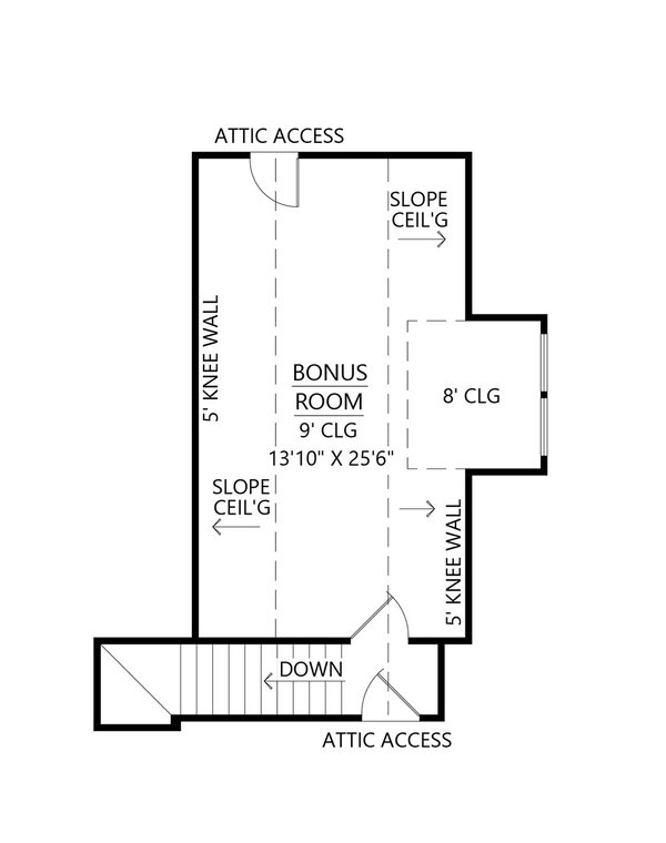 House Blueprint - Southern Floor Plan - Other Floor Plan #1074-60