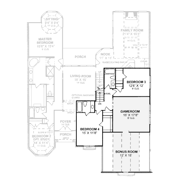Dream House Plan - European Floor Plan - Upper Floor Plan #20-300