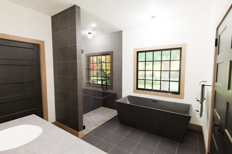 House Plan Design - Interior - Master Bathroom 1 for Contemporary House Plan #1116-58 - 4 bed, 3.5 bath