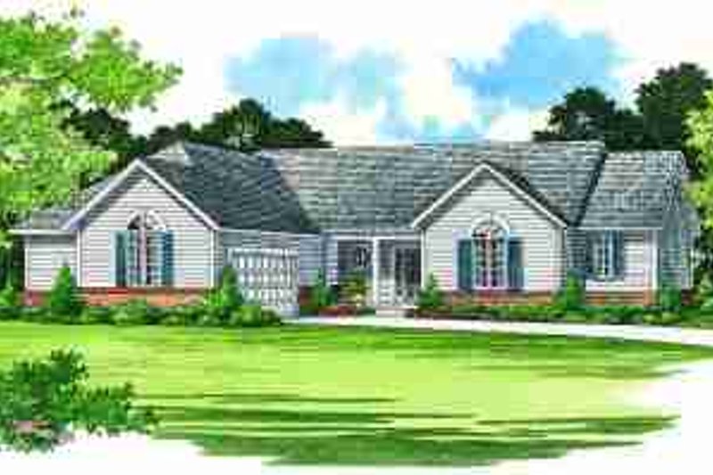 Home Plan - Traditional Exterior - Front Elevation Plan #72-326