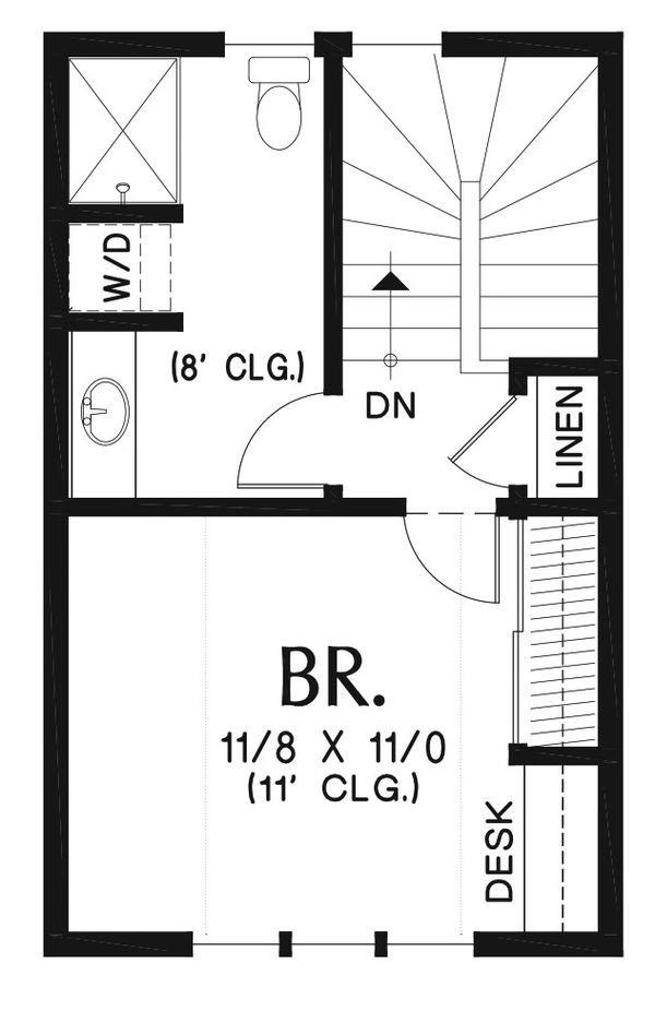 House Plan Design - Craftsman Floor Plan - Upper Floor Plan #48-935